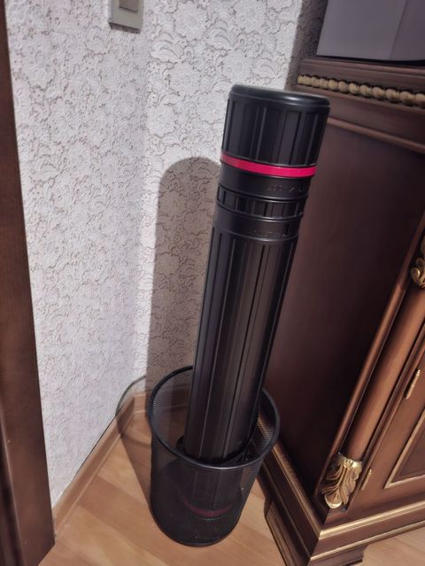 Rəsmlər üçün teleskopik plastik boru (plan borusu).Yenidir.Böyükdür -