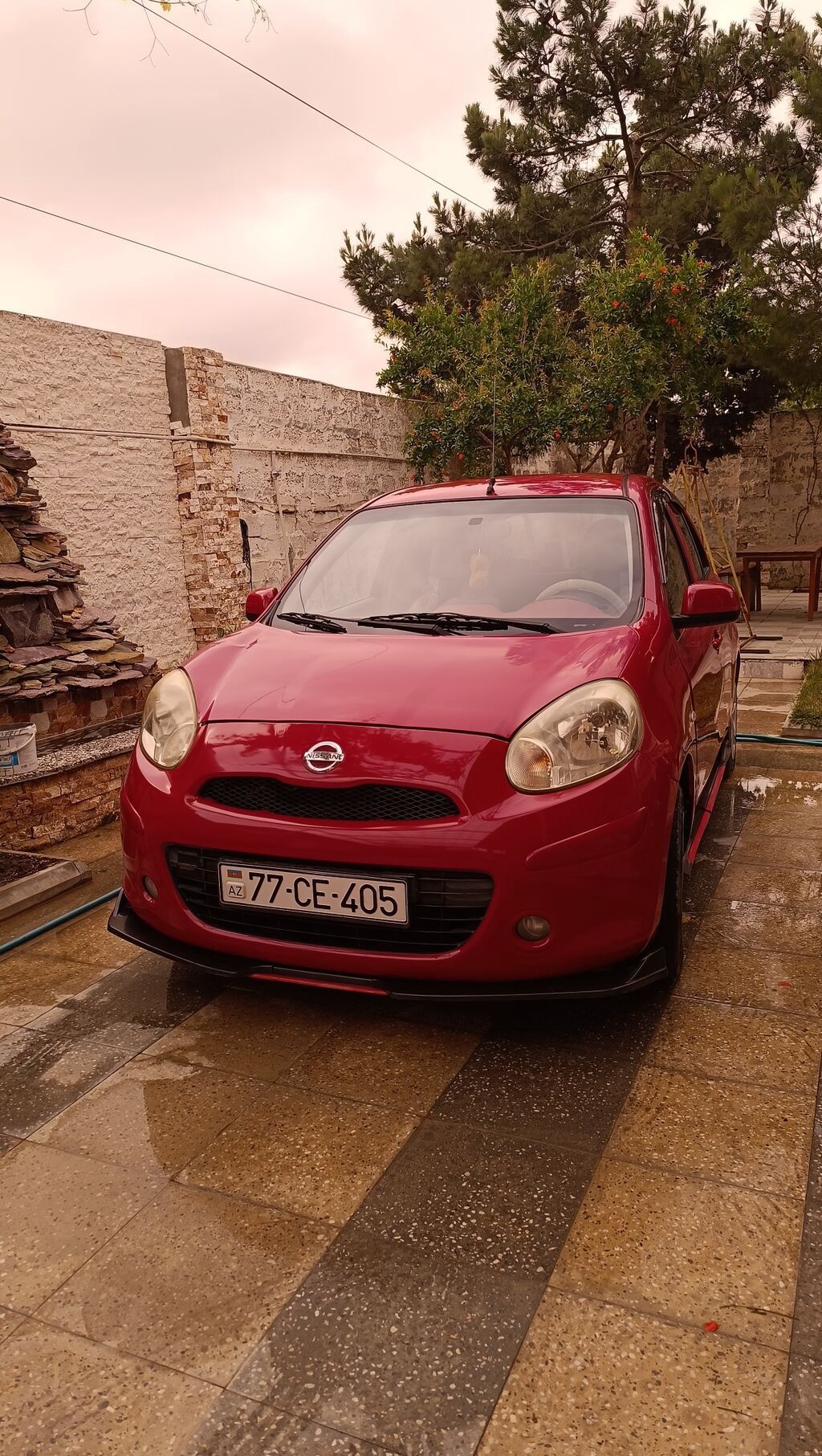 Nissan March (Micra) – qırmızı rəng, 5 qapılı hetçbek. Əsas — Avto, Bakı (3)