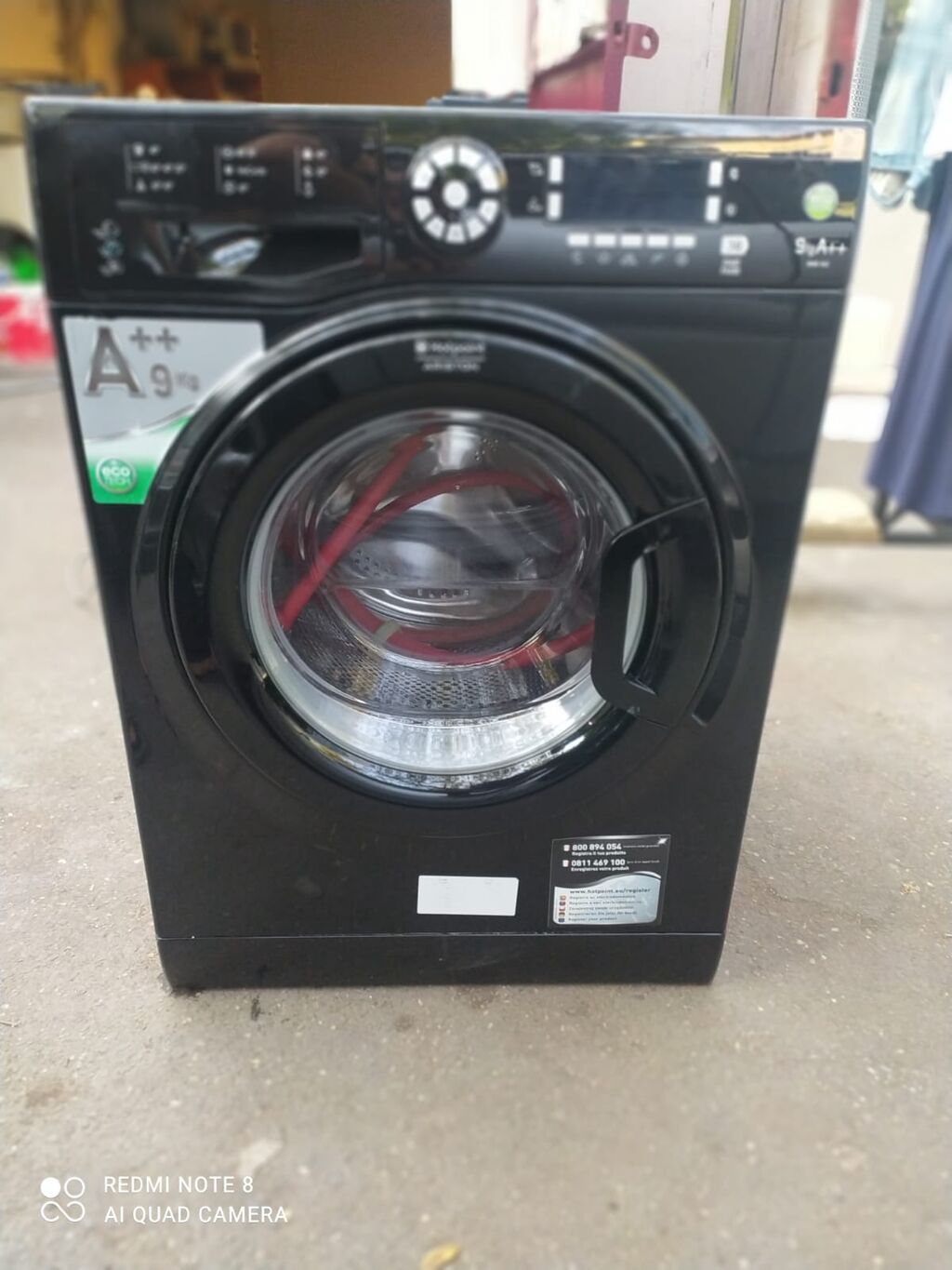 Paltaryuyan maşın Hotpoint Ariston, 9 kq, İşlənmiş, Avtomat, Qurutmasız, Kredit yoxdur, Ödənişli çatdırılma — Paltaryuyan maşınlar, Bakı (4)