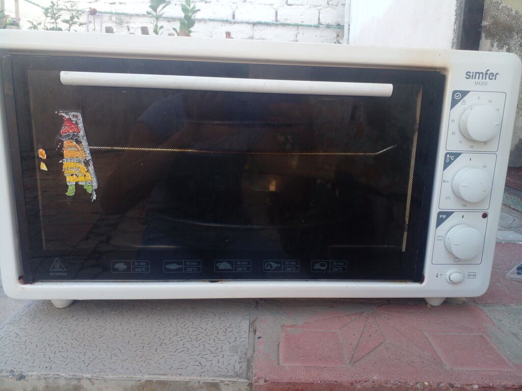 Simfer AM4200 elektrik mini soba - Stolüstü elektrik soba, ağ korpus — Mətbəx texnikası, Digah