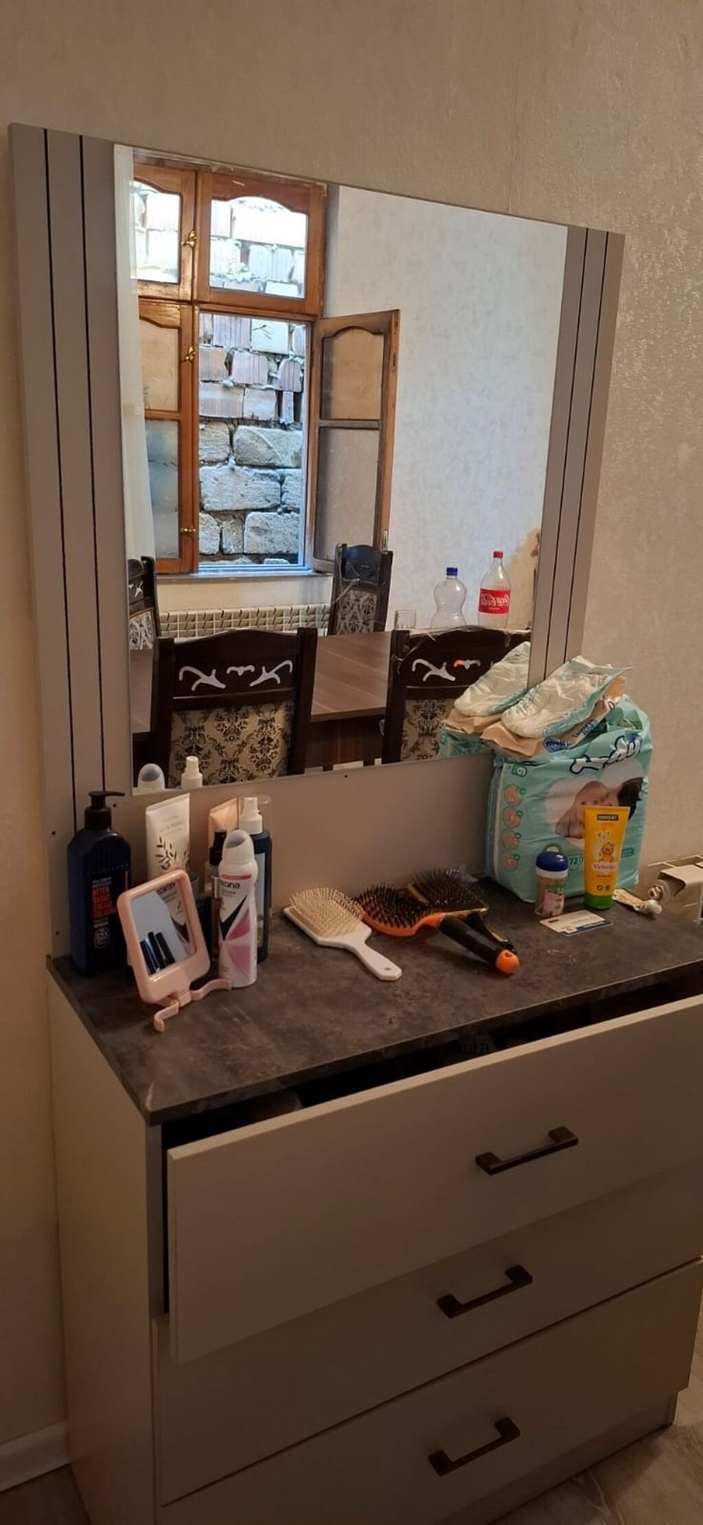 Yataq otağı mebel dəsti - Rəng və dizayn: Açıq bej korpus, tünd — Mebel, Mehdiabad (2)