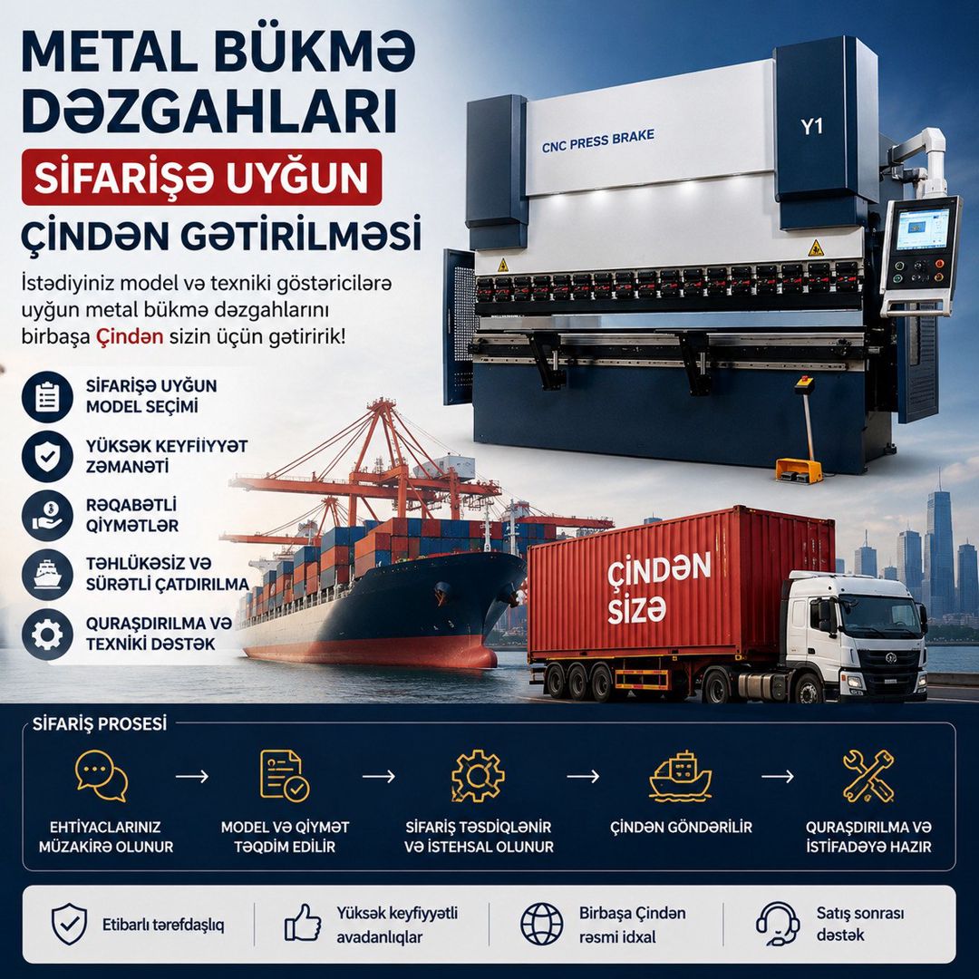 Metal bükmə dəzgahları — Mallar, Bakı