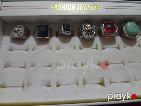 1 ədədi 3 AZN Kişi üzüyü dəsti – 6 ədəd - Klassik “fashion jewelry”