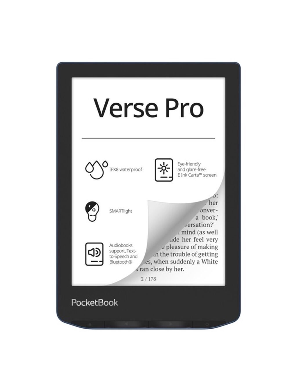 PocketBook Verse Pro elektron kitab oxuyucusu - Ekran: 6" E Ink