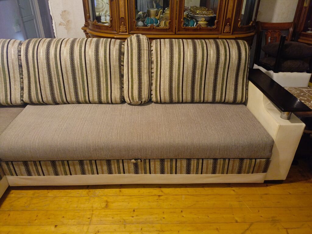 Divan-kravat, İşlənmiş, Açılan, Bazalı, Parça, Çatdırılma yoxdur — Mebel, Bakı (6)