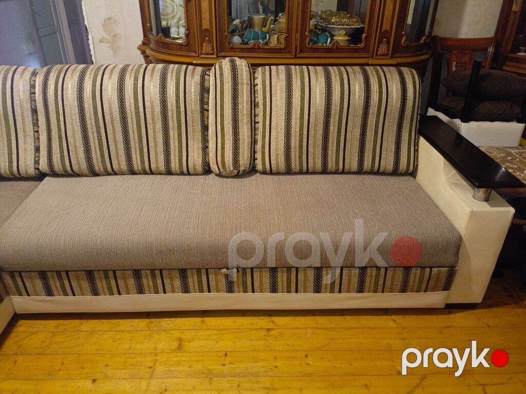 Divan-kravat, İşlənmiş, Açılan, Bazalı, Parça, Çatdırılma yoxdur — Mebel, Bakı (6)