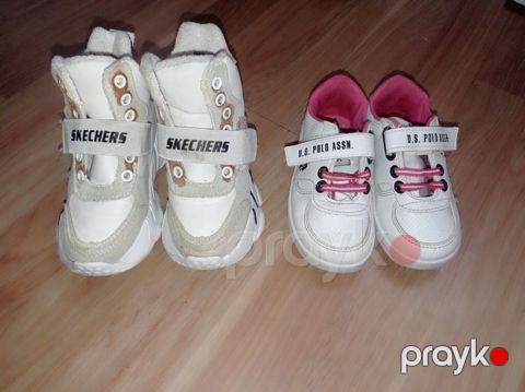 Rəng - Ağ Krossovkalar, Skechers, Ölçü: 24, Uniseks — Bakı