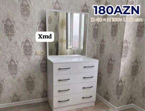Aynalı paltar komodu - Qiymət: 180 AZN (şəkildə göstərilib) -