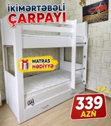 İkimərtəbəli çarpayı – 339 AZN - Kompakt dizayn: iki mərtəbəli — Mebel