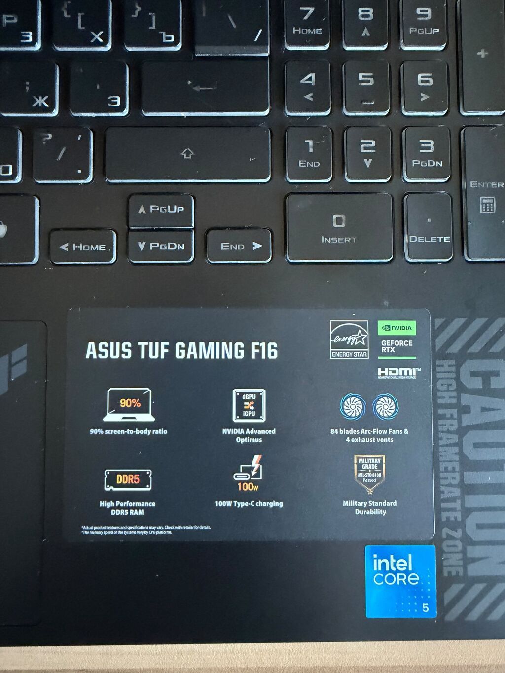 İşlənmiş ASUS TUF Gaming, 16 ", Intel Core i5, 512 GB, Ödənişli çatdırılma — Asus, Digah (3)