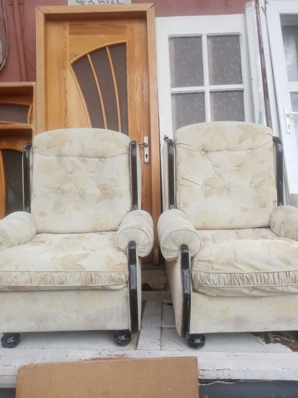 İşlənmiş, Kreslo-oturacaq, Vеlur parça — Kreslolar, Bakı (4)