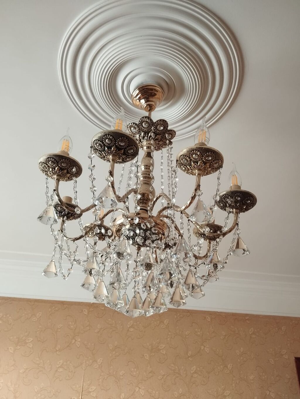 Çılçıraq, 8 lampa, Metal — İşıqlandırma, Bakı