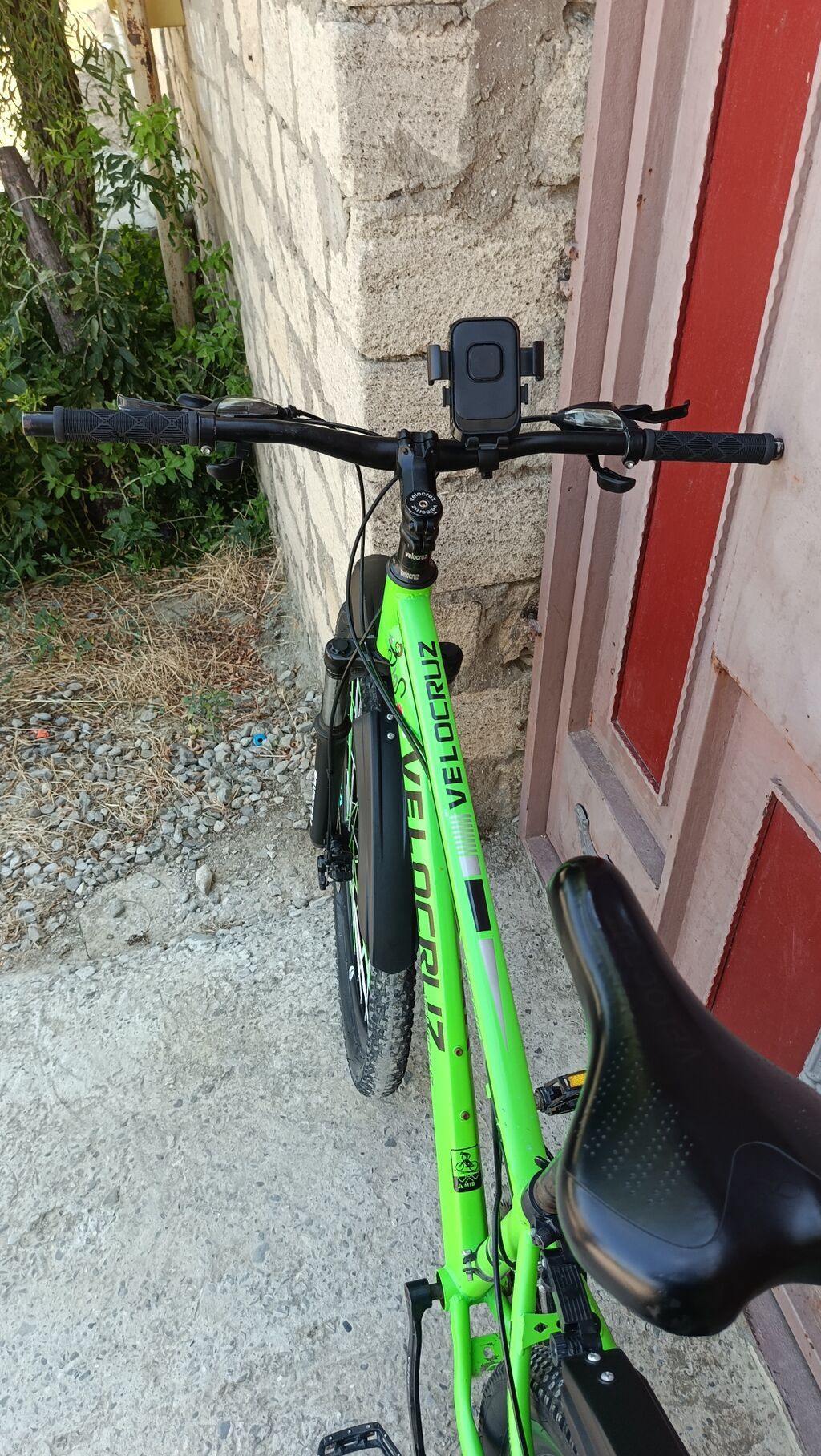 Velocruz dağ velosipedi - Rəng: parlaq yaşıl, qara detallarla - — Dağ velosipedləri, Bakı (2)