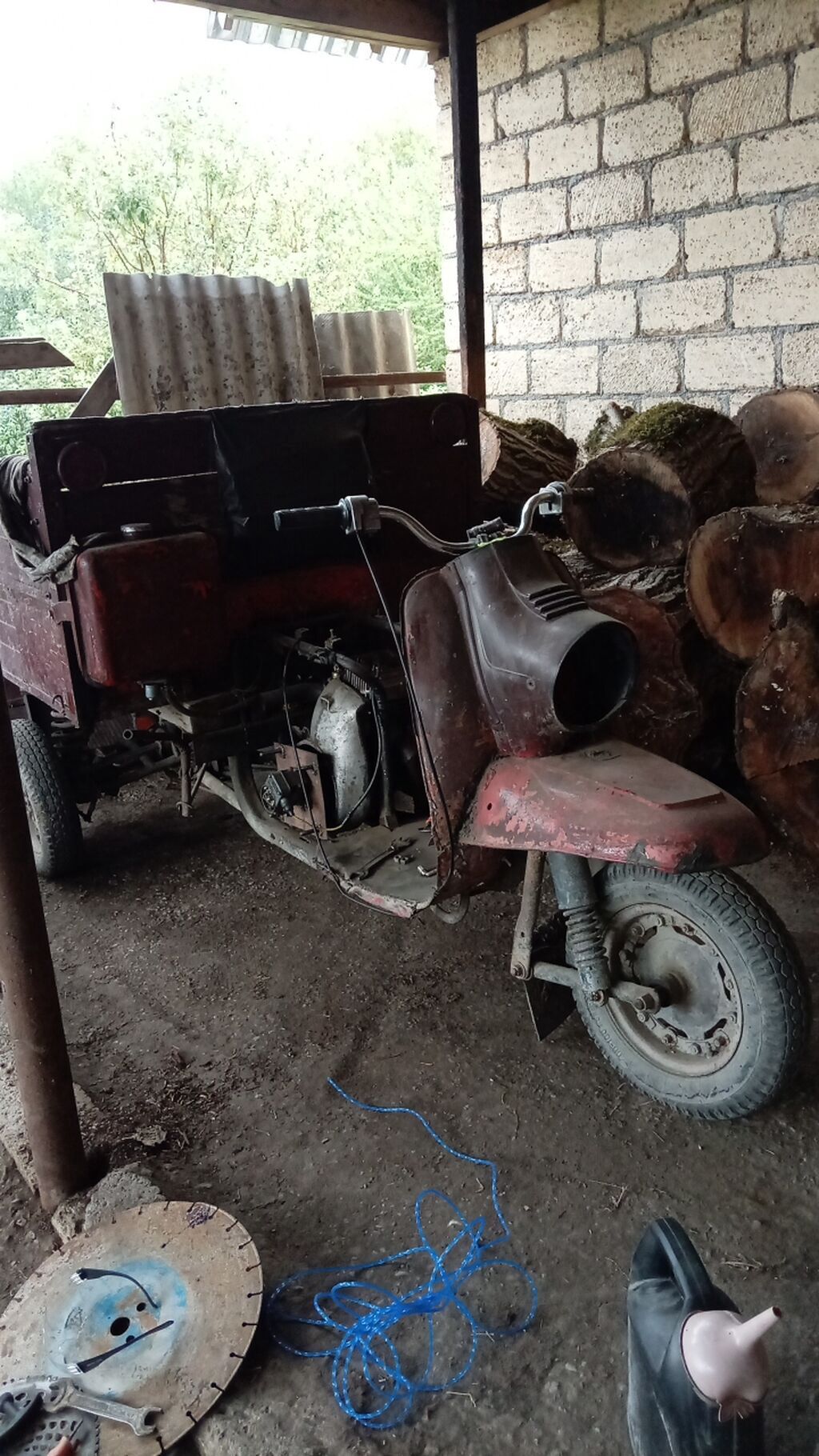 Yükdaşıma üçün 3 təkərli motorlu yük skuter - Ön hissəsi skuter — Avto, Qəbələ (2)