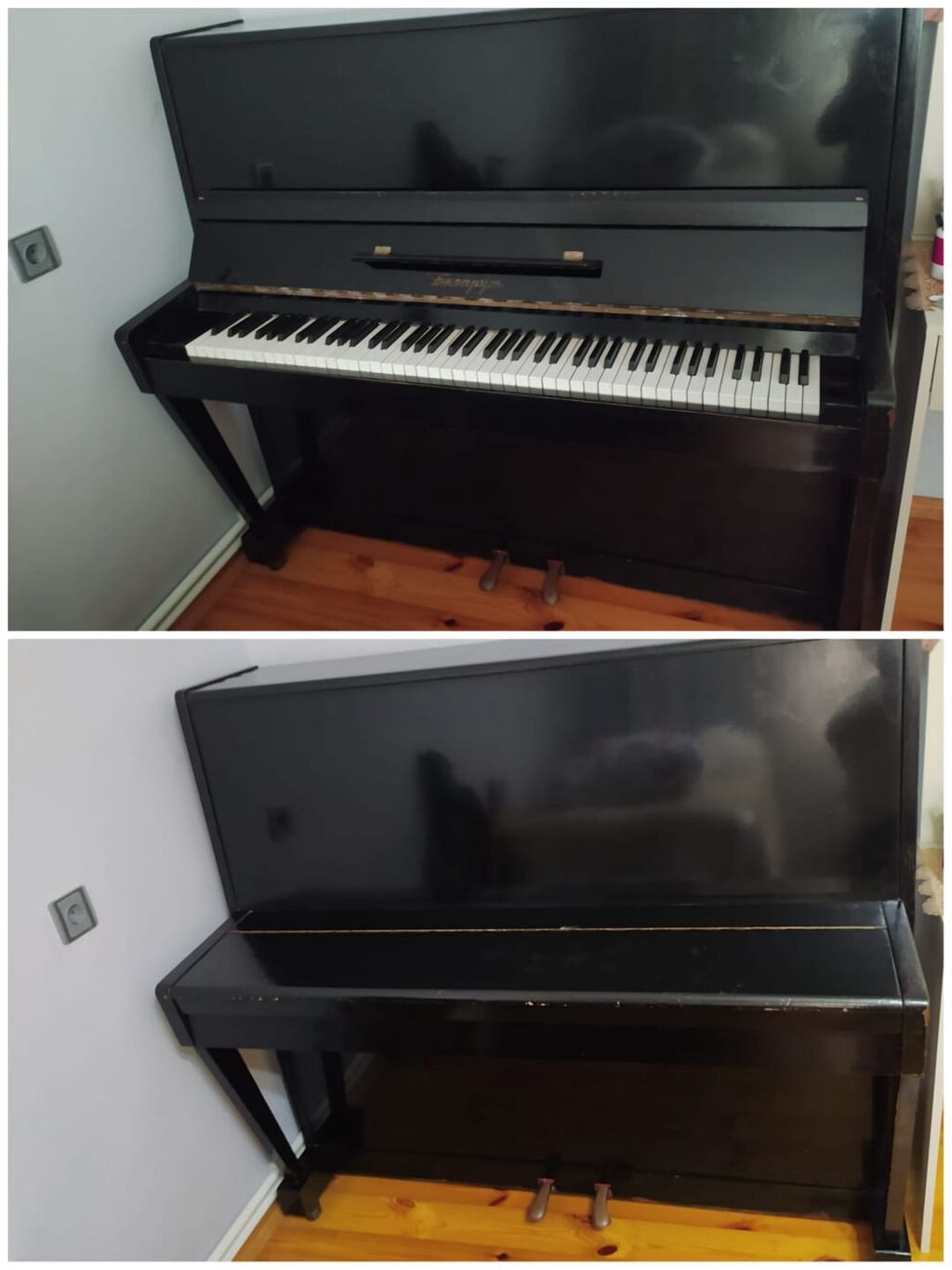 Tam işlək vəziyyətdə Belarus pianosu satilir.Qiymət 100man.Unvan — Musiqiə alətləri, Bakı