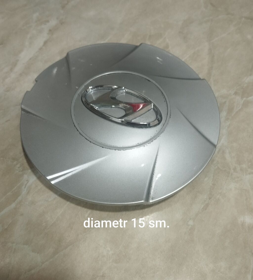 Hyundai təkər diski üçün mərkəz qapağı (center cap) - Rəng: gümüşü