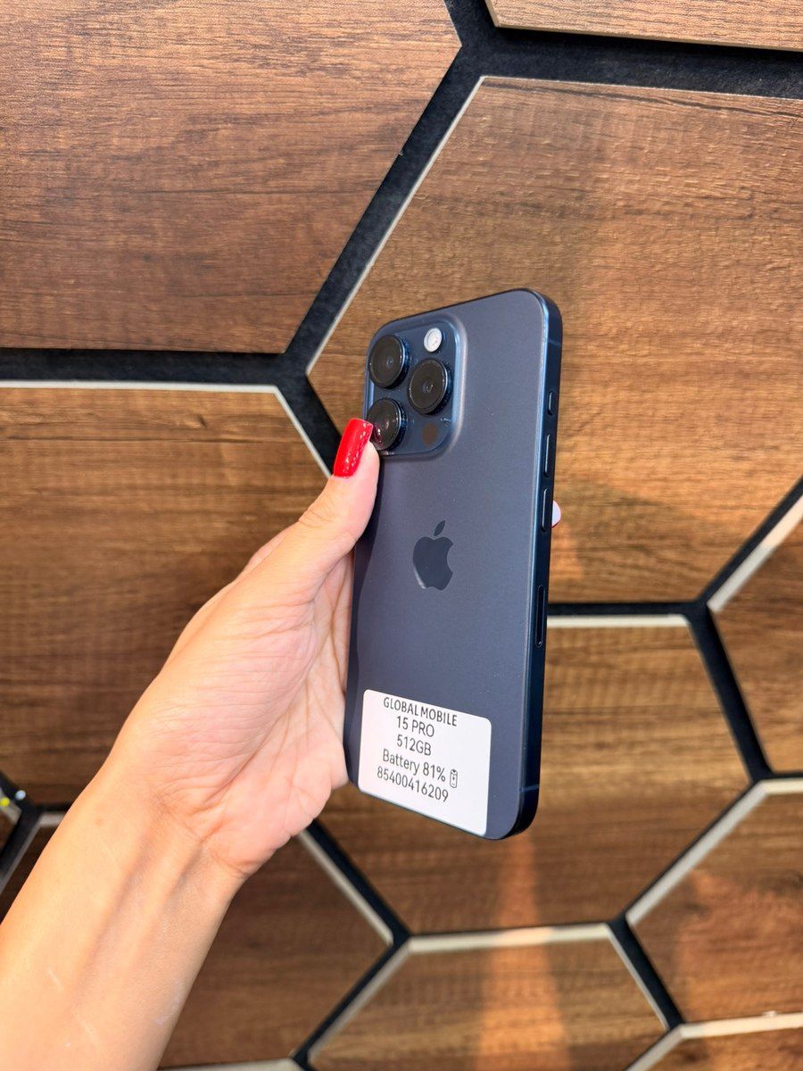 Apple iPhone 15 Pro Blue Titanium 512GB/8GB — Smartfonlar, Bakı (3)
