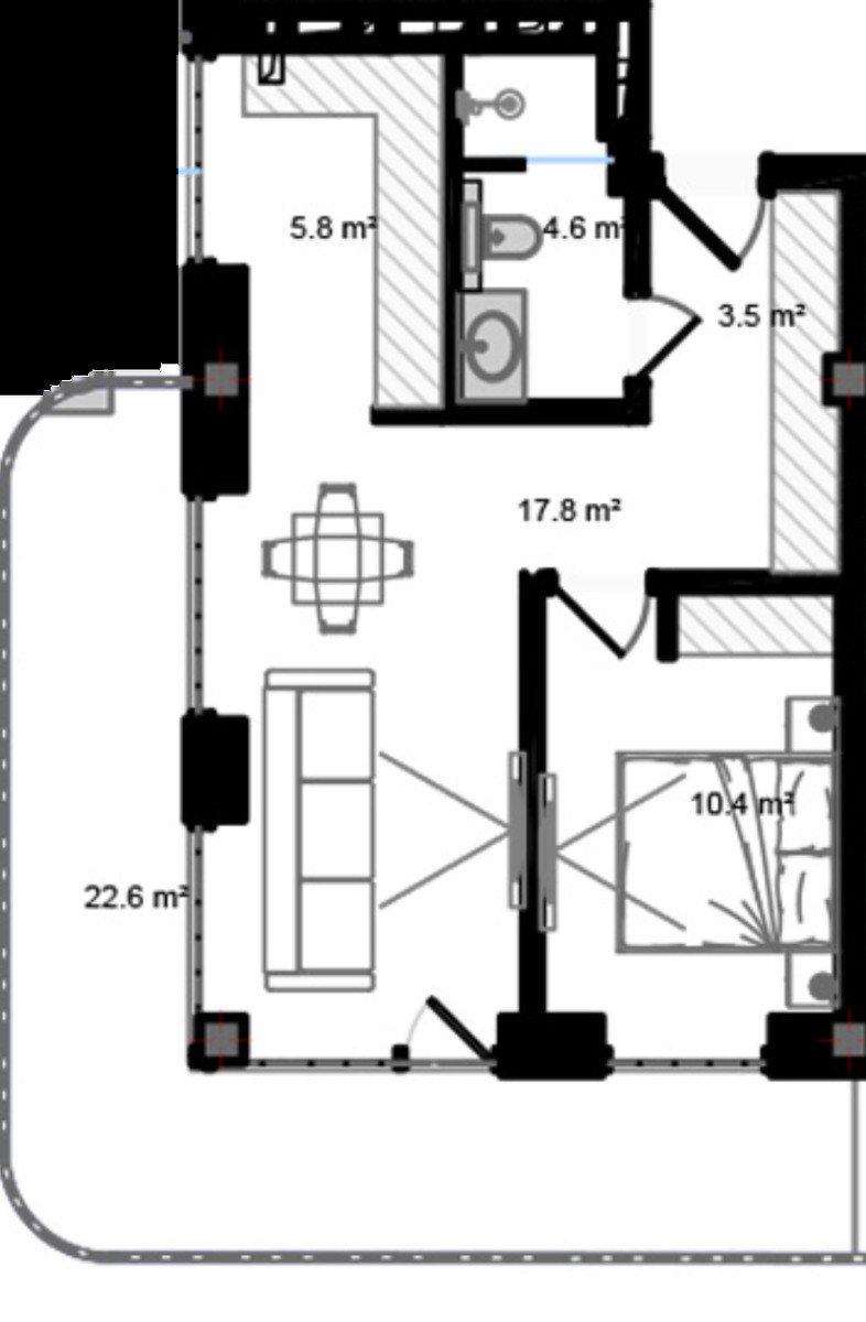 Satılır 2 otaqlı yeni tikili 78.3 m² — Mənzil, Bakı (7)