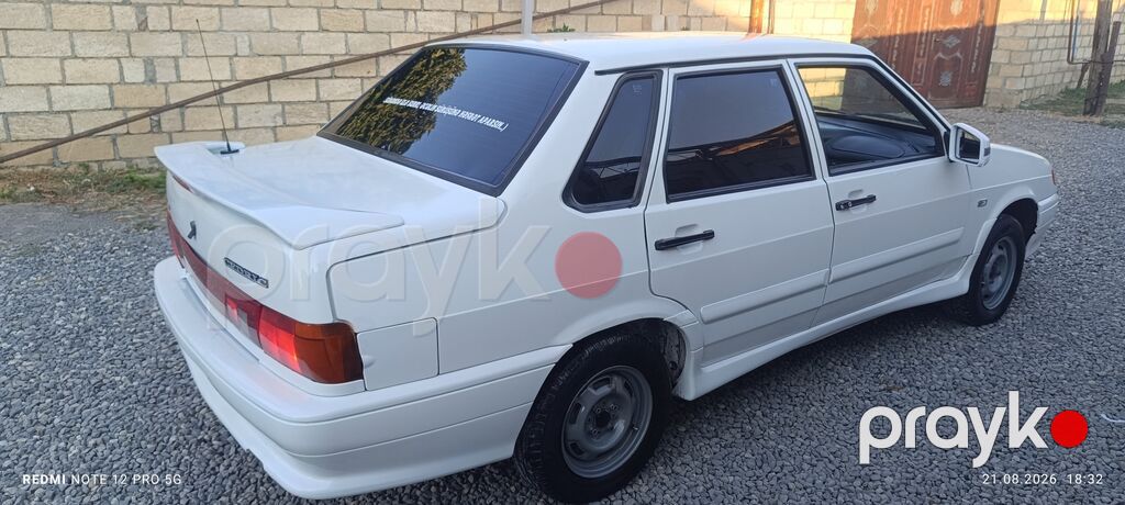 VAZ 2115 “Samara” sedan - Kuzov: 4 qapılı sedan, ağ rəng, aerodinamik 10-LK-979 — Avtomobillər, Bakı (3)