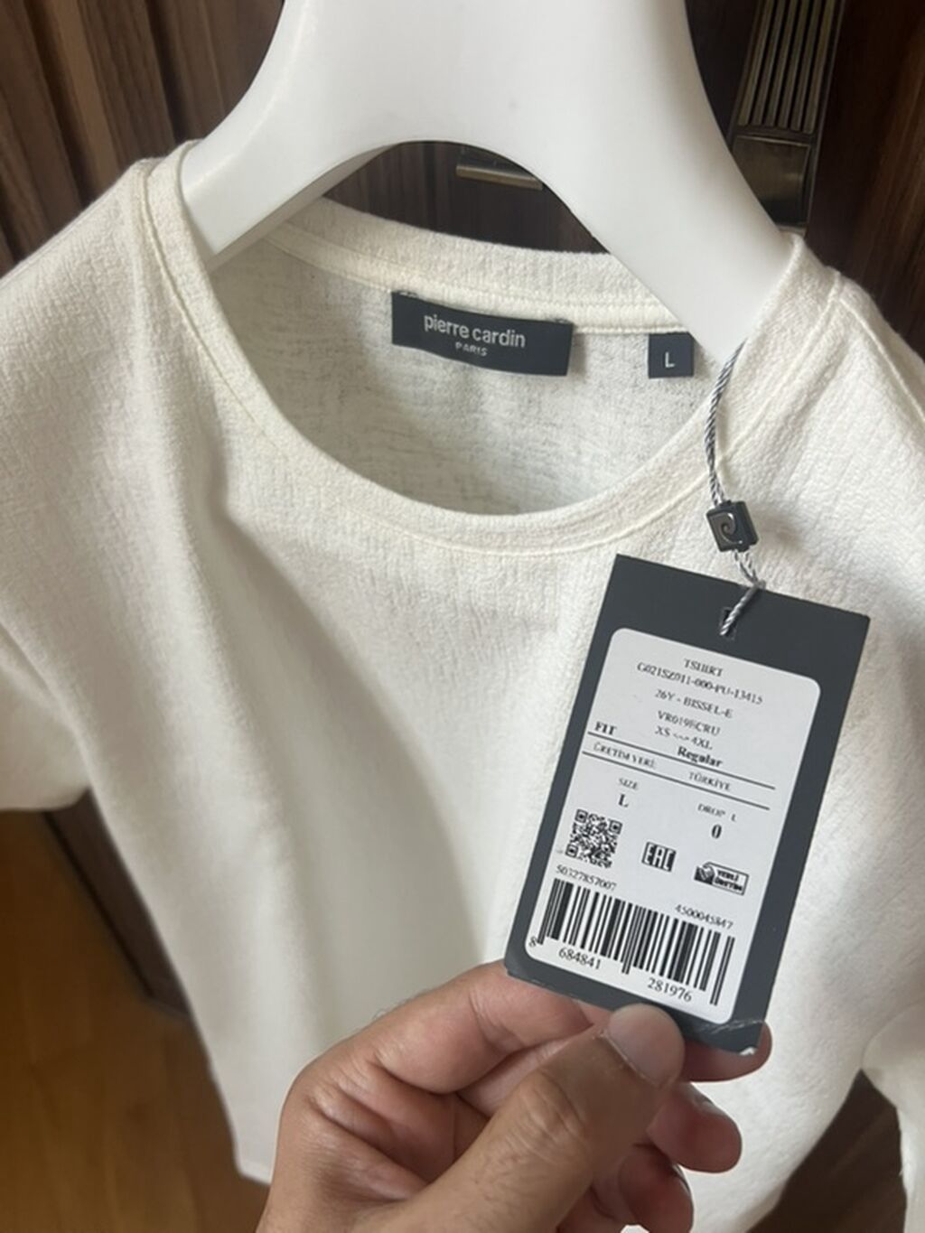 Pierre Cardin kişi köynəyi və T‑şörtü dəsti 1) Uzunqol köynək - — Şəxsi əşyalar, Bakı (4)