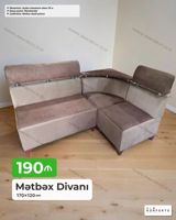 Künc divan, Mətbəx üçün, Açılan — Mebel