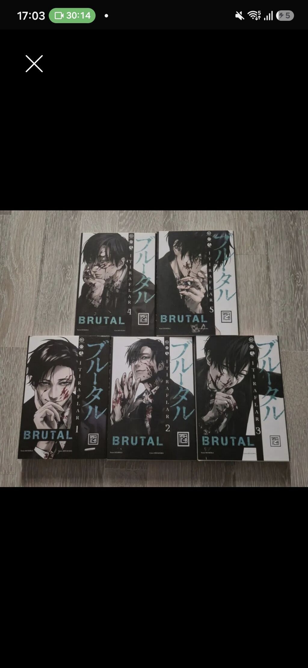 Brutal manga seti 1-5 cild, türkçə