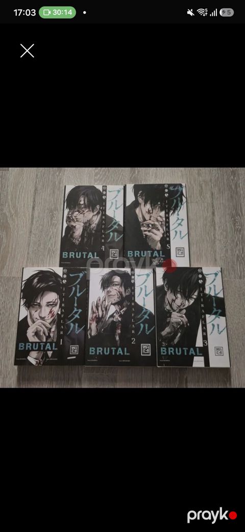 Brutal manga seti 1-5 cild, türkçə