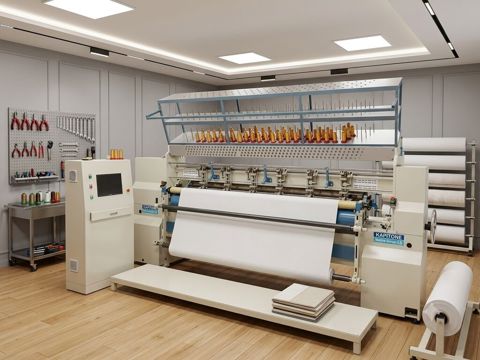 Kapitone tikiş maşını – sənaye tipli çoxiynəli quilt makina