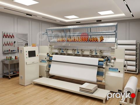 Kapitone tikiş maşını – sənaye tipli çoxiynəli quilt makina — Digah