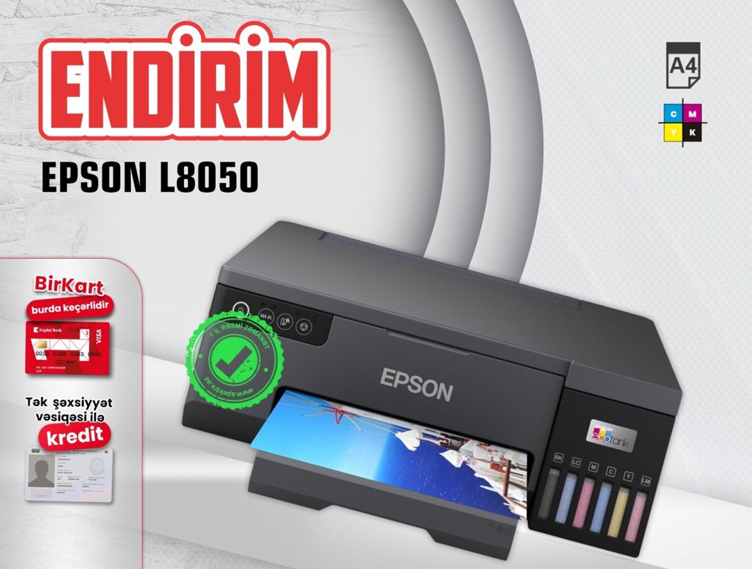Printer "Epson EcoTank L8050" — Elektronika, Bakı