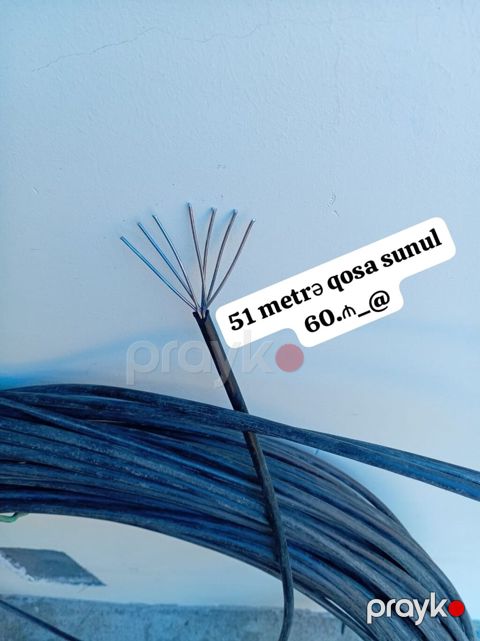 Məhsul: 51 metr “qosa sunul” kabel Qiymət: 60₼ Təsvir: - Təxminən — Lənkəran