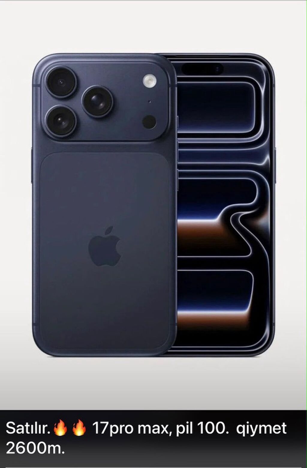 IPhone 17 Pro Max, Mavi — Apple iPhone, Gəncə (3)