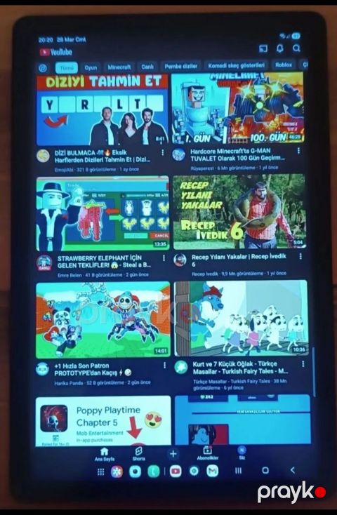 Samsung Galaxy Tab A9+ 5G planşeti - Model: Galaxy Tab A9+ 5G (qutuda