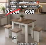 _*MASA + 4 TABURETKA*_ Yeni və sifarişlə. Çox səmərəli və — Goods