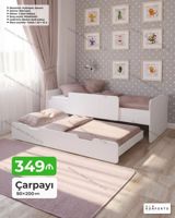İki mərtəbəli sürüşən çarpayı – 90×200 sm - Mexanizm: açılmayan — Mebel