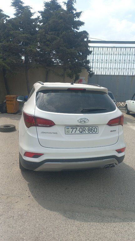 Hyundai Santa Fe, 2.0 L, 2017 il, 23 500 km — Avtomobillər, Bakı (2)