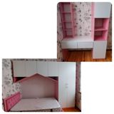 Yatağ dəsti satılır 250₼. Dərs masası eni 1,50 Hündürlüyü 2 mete — Children's furniture sets