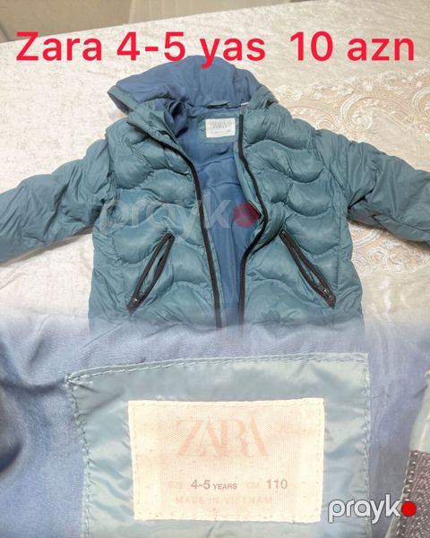 Zara 4-5 yas tertemiz 10 azn
