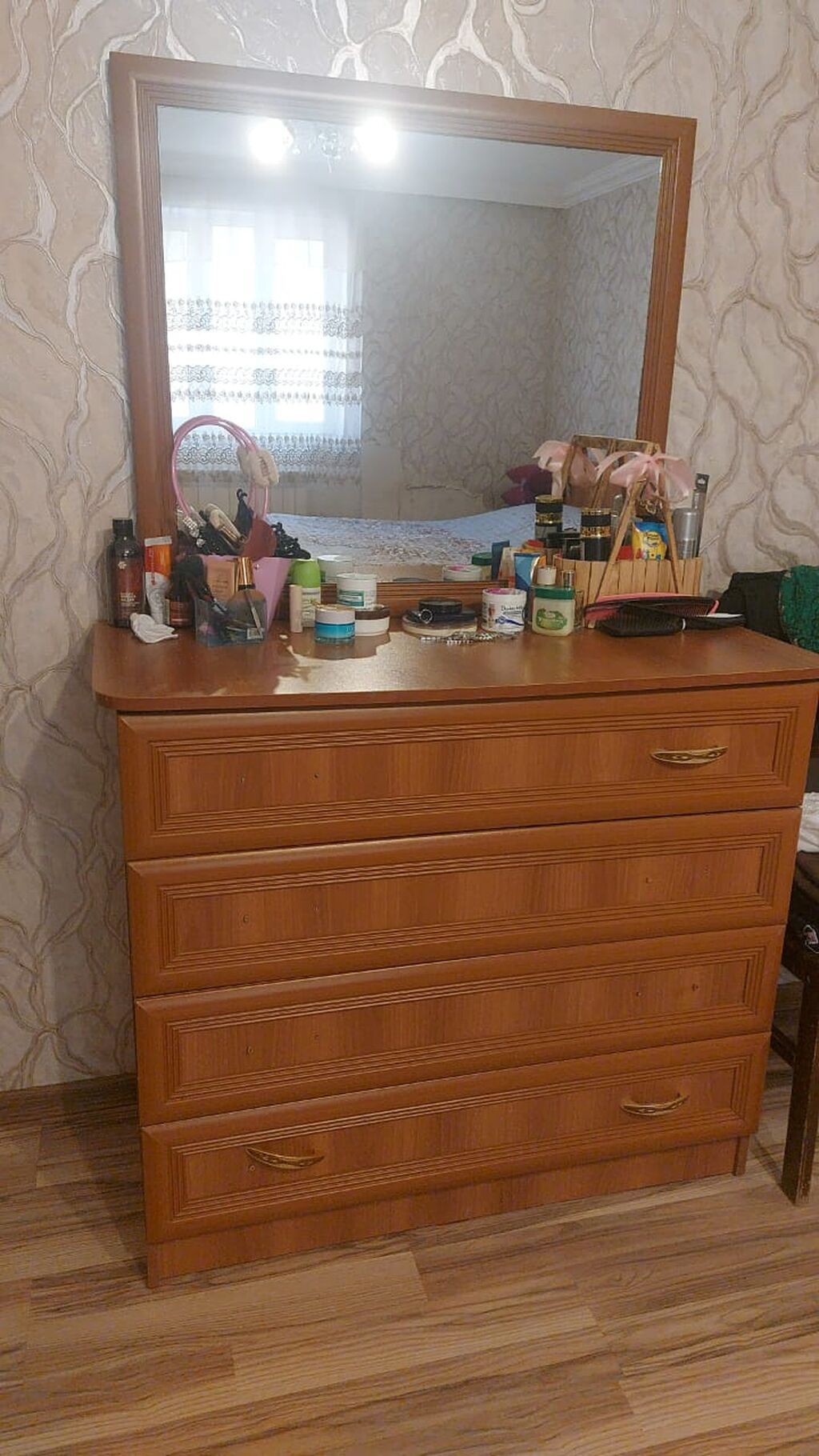 Yataq otağı mebel dəsti - Material: taxta teksturalı MDF/laminat — Mebel, Saray (2)