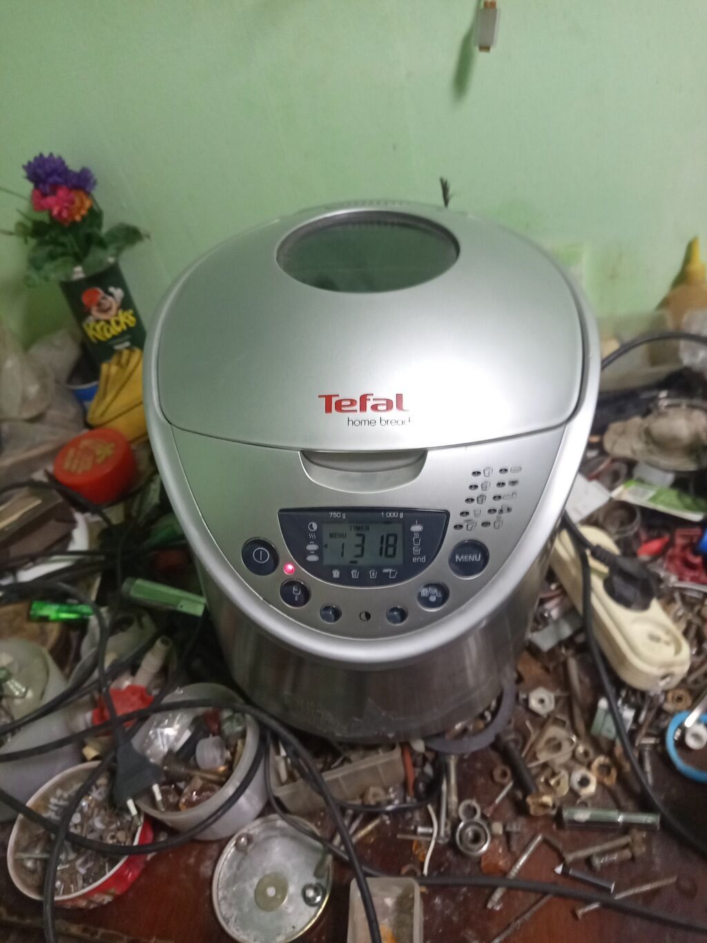 Tefal Home Bread çörəkbişirən aparat. Az işlənib, içinde xəmiri