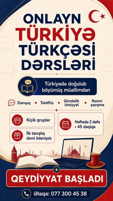 Xarici dil kursu, Türk dili — Bakı