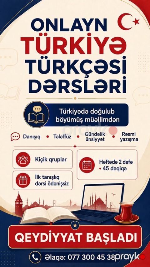Xarici dil kursu, Türk dili — Bakı