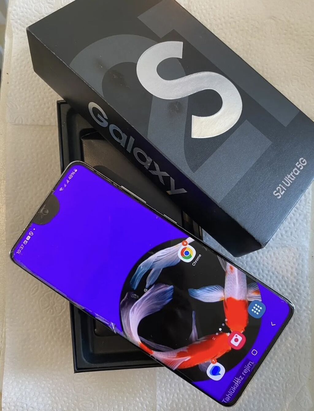 Samsung Galaxy S21 Ultra 5G, rəng - Qara, Simsiz şarj — Samsung, Bakı (3)