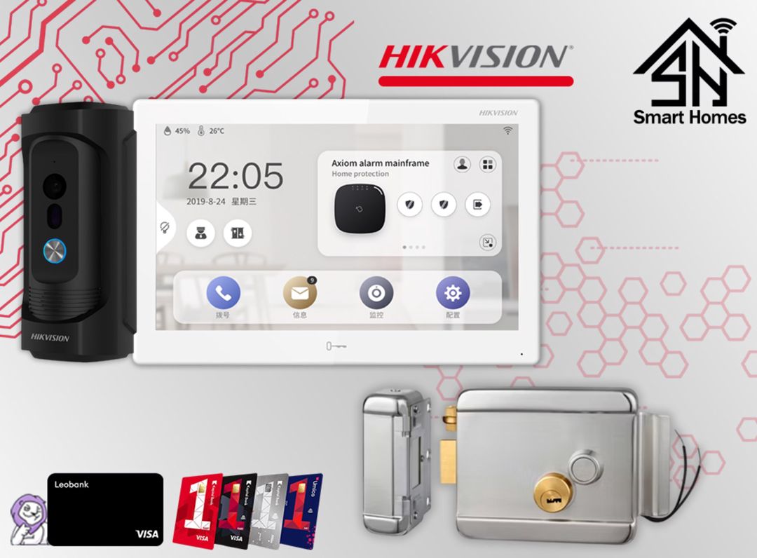 Hikvision 10 düymlük antivandal domofon dəsti — Təhlükəsizlik sistemləri, Bakı (4)