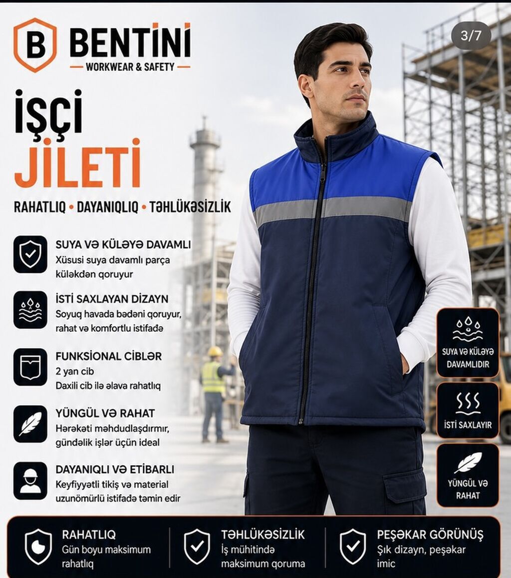 Jilet, Standart, rəng - Narıncı — Şəxsi əşyalar, Bakı (4)