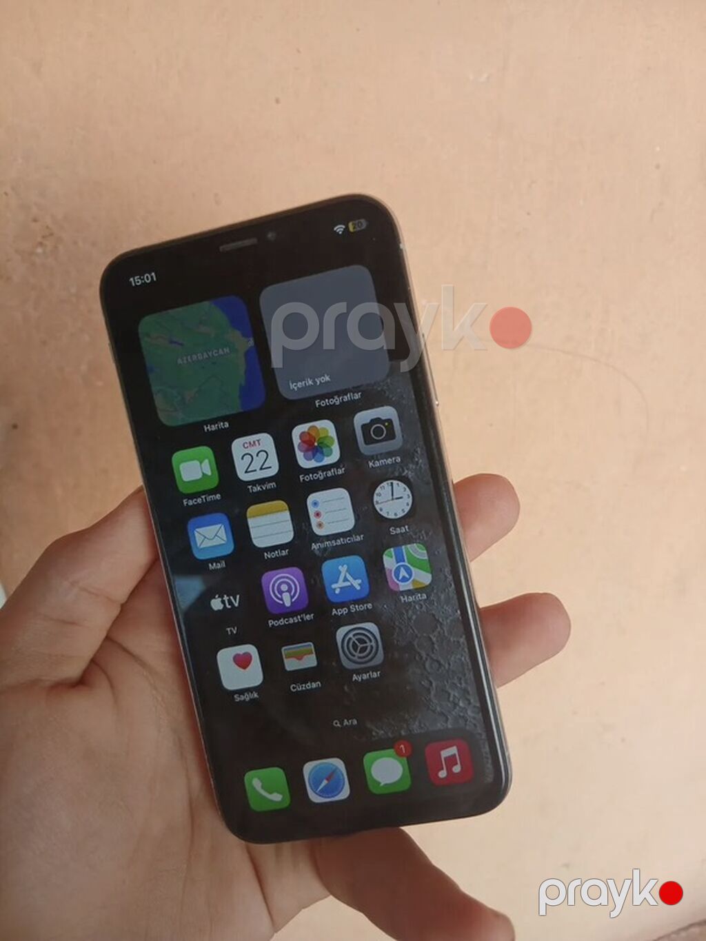 IPhone X, Gümüşü, Face ID — Apple iPhone, Bakı (2)