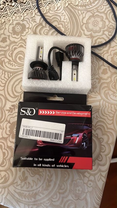 S&D H7 LED Far Lampası Dəsti — 2 ədəd, yeni