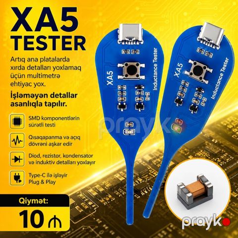 XA5 tester. Artıq ana platalarda xırda detalları yoxlamaq üçün — Lənkəran