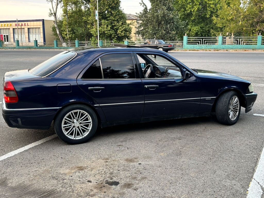 Mercedes-Benz C200 sedan - Kuzov: W202, 4 qapı, tünd mavi/qara rəng - — Avtomobillər, Ağstafa (6)