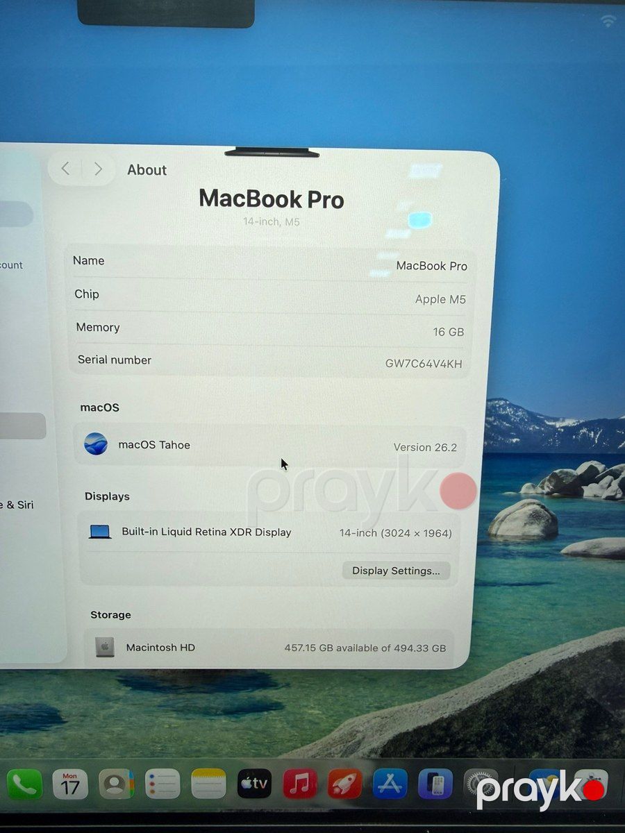 Apple Macbook Pro 14 inch M5 16/512GB — Elektronika, Bakı (4)
